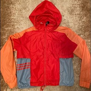 Adidas zip up rain jacket